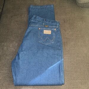Big & Tall Wrangler Blue Denim Jean 42 x 34